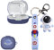 CASEVERSE Funda compatible con JBL Wave 300TWS con llavero, fundas suaves de silicona para JBL Wave 300TWS para niñas, niños y adolescentes