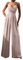 Jumpsuit Damen Elegant - Latzhose Kurz, Overall Kuschelig, Gold Pailletten, Sommer, Hochzeit, Lange Ärmel