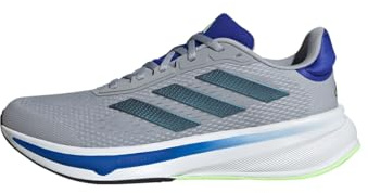 adidas Men's Response Super Shoes Laufschuhe, Halo Silver/Core Black/Green Spark