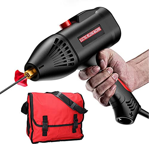 Saldatrice elettrica portatile a mano, 220 V, 3000 W, saldatrice automatica digitale intelligente per la casa, pulsante di regolazione della spinta di corrente, adatta per elettrodi da 2,5 / 3,2 mm,