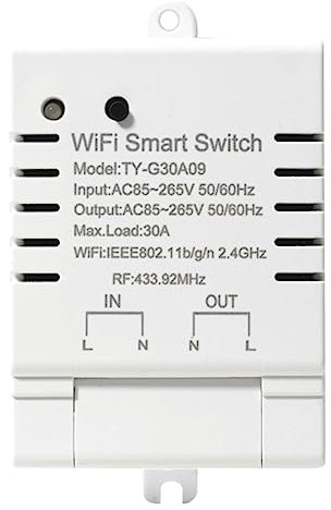 reamhome Tuya Smart WiFi Switch DIY AC 85-265V Switch 30A Power Monitor Kwh para Alexa Home