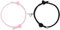 Yolev 2pcs Magnetic Couple Bracelets for Women Men,Heart Bracelet Set Matching Rope for Women Men Lovers Gifts