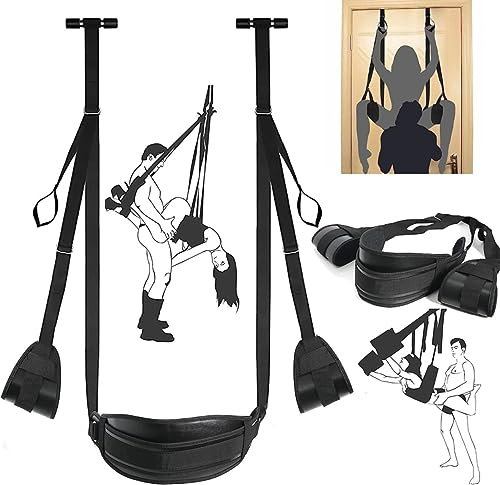LQSSA 𝙎𝙚̣𝙭 𝙏σ𝙮𝙨 Altalena Premium Per Porta Interna In Tripla Pelle, Giocattoli Per Lo Svolgimento, Attrezzature Per Esercizi, Regali Per Uomini E Donne