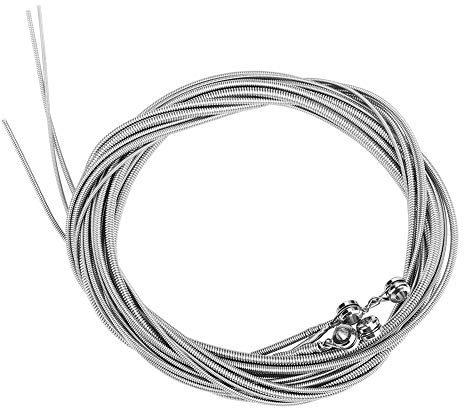 ZLXHDL cuerdas para bajo eléctrico 4 cuerdas (1,0-2,5 mm) – juego de cuerdas de acero niquelado, cuerdas bajo electrico resistentes al óxido, 120 cm, sonido profundo y claro