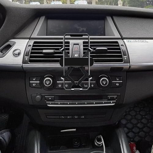GXQKHFA Auto Telefonhalterung für 2007-2013 BMW X5/X6 E70/E71, kompatibel mit 4-7-Zoll-Handys, Kunststoff + Aluminiumlegierung, Schnalle Design, für Smartphones