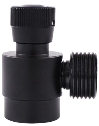 Sudemota CO2-Flaschen-NachfüLladapter, Selbstgefertigter Gasflaschenregler M10X1 auf W21.8-14 Adapter für, CO2, Mischgas, Schwarz