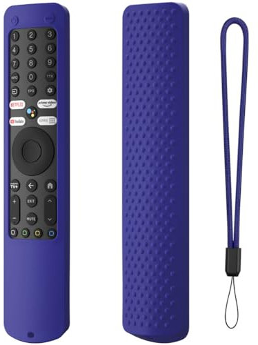 Funda protectora para mando a distancia Xiaomi TV con cordón, silicona, compatible con mando a distancia XMRM-ML (azul medianoche)