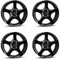4x Borbet Felgen F 6x15 ET40 4x100 black glossy kompatibel mit Mazda 2 323 Demio MX-5