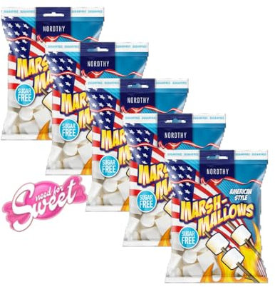 5x Nordthy Marshmallow Zuckerfrei 100g - auch für Diabetker