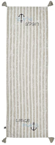SCHIETWETTER Accessoire Tischläufer Liegeplatz 150x50cm, Tischdecke, Streifen-Muster, Esszimmer, Baumwollgemisch, maritim