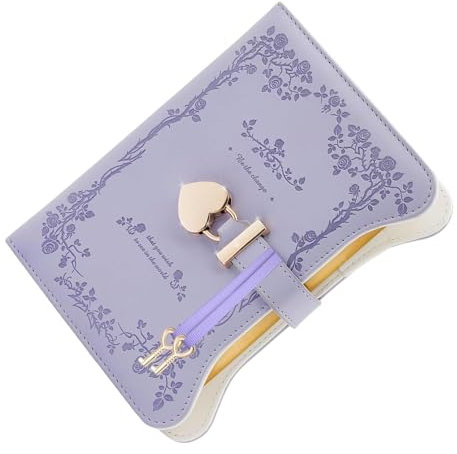 Dtaigou Diary with Lock | B6 PU Leather Journal with Lock and Key - 360 Pages, Secret Diary, Cute Journals for Women Girls, Diary Planner