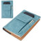 CRASPIRE blaue Buchabdeckung PU Leder wasserdichte Buchhülle wiederverwendbare Buchschutz für Paperbacks Notebook Wraps mit Stifttaschen für Buchliebhaber Klassenkameraden Geschenke 6.1×8.54 Zoll