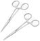 2 Pezzi Pinze Locking Set, 12.5cm Acciaio Inox Pinze per Sutura Piercing Emostatica, Pinze Emostatiche con Potente Mascella Seghettata, Pinze Multipurpose Testa Diritta per Pulizia Orecchie da Cane