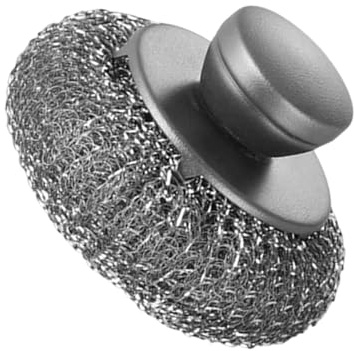 Scheuerschwamm aus Edelstahl, Topfreiniger aus Edelstahl – Edelstahl-Scheuerbürste Schrubber – Reinigung Geschirr Topfreiniger, Grillreinigung Edelstahlbürste