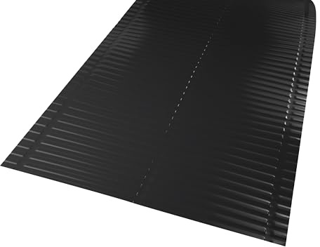 Decket Kehlblech für Dach, Dachblech aus Aluminium | UV- & witterungsbeständig; Flexibles Alublech zur Abdichtung der Dachkehle; 2 m Langes Blechtafel; Schwarz