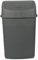 Jolie Max 35L Large Swing Top Kitchen Bin - Plastic Dustbin with Flip Top Lid - Ideal for Home and Office Waste Management - Easy to Clean, Recycle Rubbish Bin. (Full Anthracite)
