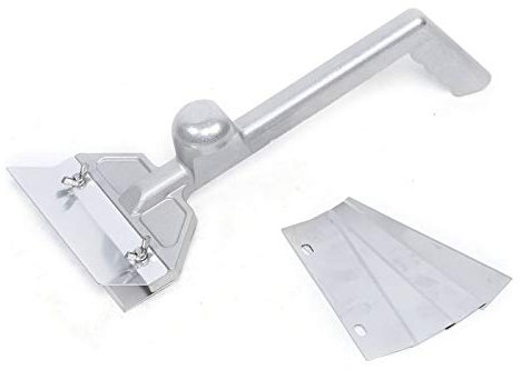 Robuster Aluminium-Grillschaber mit 4 Klingen für Grillreinigung und Grillwartung