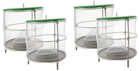 POPETPOP 2 Sätze Outdoor Fliegenfalle Trauermücken Falle Fliegenfalle Mit Regenschutz Flytrap Fangen Moskitonetz Ranch Fliegenfänger Bienenfalle Gittergewebe 2 Stück * 2