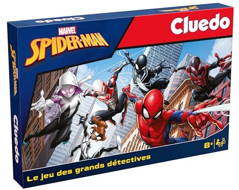 Winning Moves Cluedo Spiderman - Jeu de société - Jeu de Plateau - Jeux Spiderman a partir de 8 Ans - 2 à 6 Joueurs - Version française