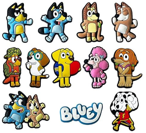 Fancico Blu_ey Schuhanhänger 12 Stück verschiedene Dekorationen für Teenager und Erwachsene, Clog-Zubehör, Partygeschenk