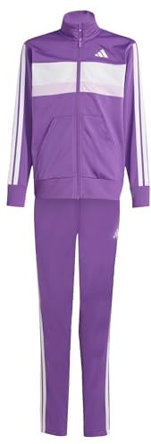 adidas Unisex Kids Seasonal Essentials Tiberio 3-Streifen Tricot Kids Trainingsanzug