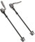 Gatuida 2Pezzi Spiedino Posteriore per Trainer Bici Sgancio Rapido Facile Installazione Compatibile con Mountain Bike e Bici Sostituzione Ruota Posteriore
