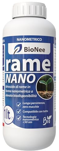 Rame Nano Bionee 1 kg – Concime Fluido con Idrossido di Rame Nanometrico <50 nm – Alta Adesione, Rilascio Controllato e Lunga Persistenza – Per Vite, Olivo, Ortaggi e Fruttiferi