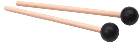 Marimba Hammer - Malets de cabeza de goma con mango de madera | Sticks de | percusión para marimba, xilófono y tambor de la lengua, accesorio de instrumentos musicales ideal para la práctica, l