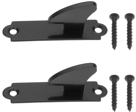 LT Easiyl 2Pcs Gate Catch Latch Keep Door Strike Plate with Screws Hole Spacing 62mm Compatible with Suffolk Latch Keep