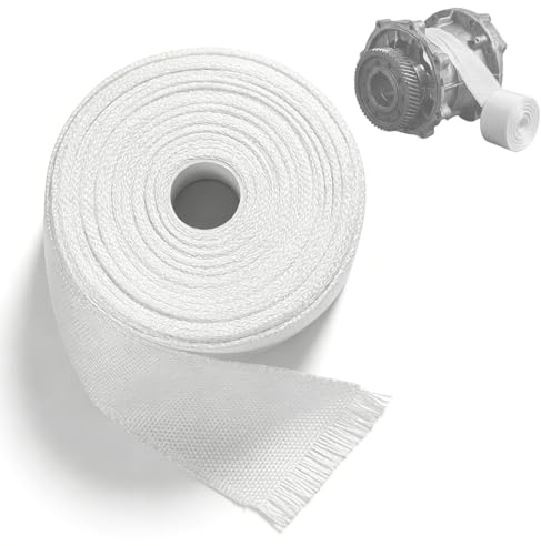 Cloxtralon - Cinta de fibra de vidrio (5 cm x 30 m), color blanco - Tela de fibra de vidrio para reparación de telas (no pegajosas) - para reparación de coches, barcos y estructuras metálicas