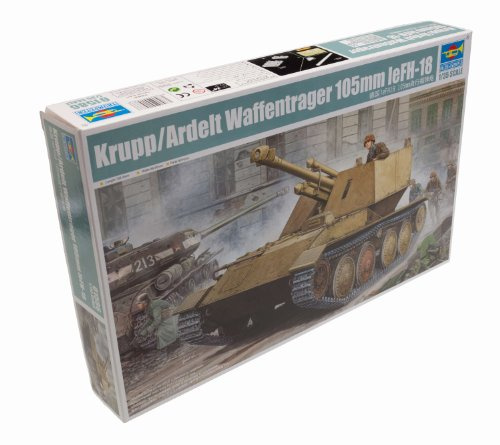 Trumpeter 01586 Modellbausatz Krupp/Ardelt Waffentrager 105mm leFH-18