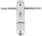 sourcing map Ratschen Windeisen Einstellbarer T-Griff, M3-M8 / 2,5mm-9,5mm Reibahle Ratschenschlüssel 100mm (3,94 Zoll) Körper
