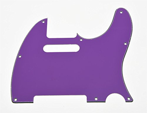 kaish Tele Schlagbrett Gitarre Pickguard violett 3-lagig für uns/mexikanischen Telecaster