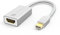 IVANKY 4K Mini DisplayPort HDMI Adaptateur HDMI Mac en Nylon Tressé - Adaptateur Mini DP vers HDMI pour MacBook Air/Pro, Microsoft Surface Pro et Plus - Argent