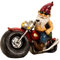 Lifestyle & More Cooler Zwerg auf einem Motorrad aus Kunststoff Mehrfarbig Höhe 28 cm Breite 35 cm