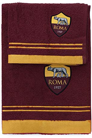 Asciugamani spugna a.s. roma set 1+1 60x100 / 40x60