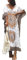 FSMO Damen-Kimono, übergroß, Maxi, Ethno-Print, Bikini-Überwurf, Strand, Kaftan-Kleid Gr. One Size