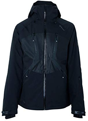 Brunotti Skijacke Snowboardjacke Dark Mens Snowjacket schwarz & gelb Winddicht wärmend (099 Black, L)