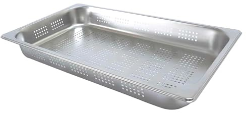 Perforated Gastronorm 1/1 65mm Pan Stainless Steel Combi Oven Steamer Tray Bain Marie