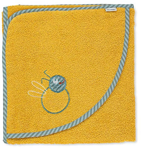 Sterntaler Kapuzenbadetuch Bär Ben, Alter: ab 0 Monaten, 100 x 100 cm, Gelb
