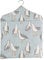 Jolee Fabrics Premium Patterned Oilcloth Peg Bags with Wooden Hanger - Water Resistant Peg Bag, Clothes Clip Storage Perfect for Any Washing Line (Duck Egg Seagulls Peg Bag)