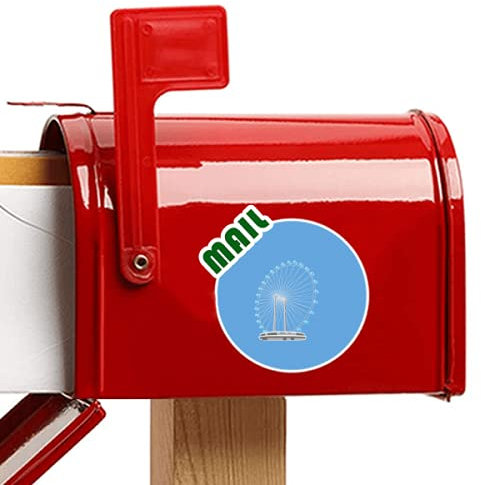 Singapore Ferris Wheel Art Deco Gift Fashion Aufkleber Briefkastenaufkleber Kleber