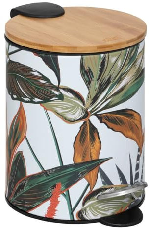 5five - Papelera metálica Soft Close 3l Palawan Multicolor