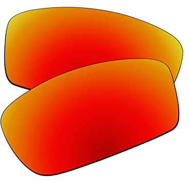 EZReplace Lenses Replacement for Oakley Square Wire New 2006 Sunglasses (Polarized Lenses) - Fits Oakley Square Wire New 2006 Frame (Fire Red)