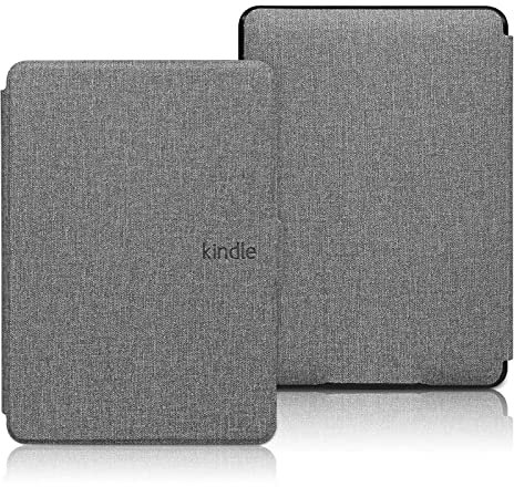 XYFCJK Kindle Paperwhite 4 Stoffhülle – (10. Generation) 2018 Smart Cover Für Pq94Wif Mit Auto Sleep Wake, Slimshell Anti-Drop wasserdichte Hülle, E-Reader-Zubehör, Grau, (10. Generation) 2018