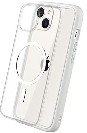 RhinoShield Modulares Case kompatibel mit MagSafe für [iPhone 13] | Mod NX - Überragender Magnet, Individuell anpassbare, strapazierfähige Schutzhülle 3.5M / 11ft Fallschut - Weiß