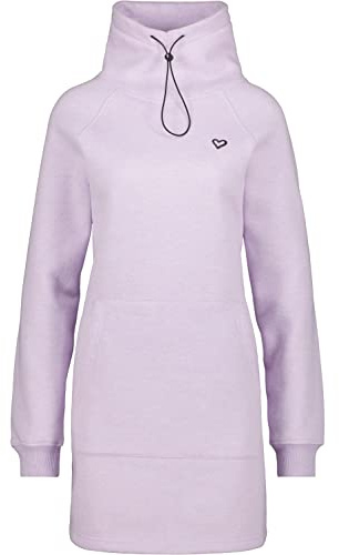 alife & Kickin and Kickin Damen BabsiAK A Sweatdress Kleid Sweatkleid Freizeitkleid Sommerkleid XS-XXL, Orchid Melange