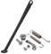 JFG RACING Dirt Bike Kickstand,Motorrad Seitenstaender Fuß Seitenständer Parkbein für XCF EXC EXC-F XC XC-W XC-F XCF-W FE FX TE-Schwarz