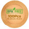 PORTENTUM Papel freidora aire 100 unidades de 16-20 cm Redondo. Papel Air Fryer Grado alimenticio BPA free, FDA y LFGB