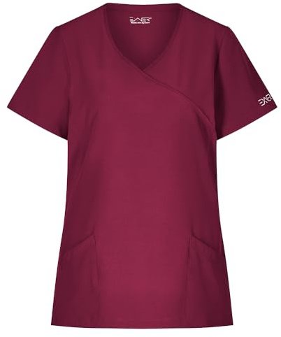 EXNER medizinischer Schlupf-Kasack, Slim fit Stretch, für Damen in Krankenpflege, Altenpflege, Kosmetik, Medizin, lieferbar in weiß, grau, schwarz, blau, rot, von Größe XS-2XL